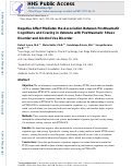 Cover page: Negative Affect Mediates the Association between Posttraumatic Cognitions and Craving in Veterans with Posttraumatic Stress Disorder and Alcohol Use Disorder