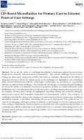 Cover page: CD-Based Microfluidics for Primary Care in Extreme Point-of-Care Settings