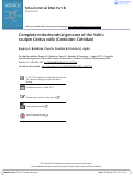 Cover page: Complete mitochondrial genome of the Volk's sculpin <i>Cottus volki</i> (Cottoidei: Cottidae).