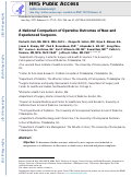 Cover page: A National Comparison of Operative Outcomes of New and Experienced Surgeons.