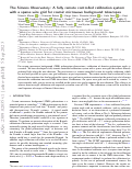 Cover page: The Simons Observatory: A fully remote controlled calibration system with a sparse wire grid for cosmic microwave background telescopes