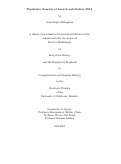 Cover page: Population Genetics of Ancient and Modern DNA