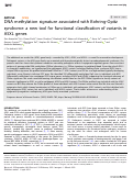 Cover page: DNA methylation signature associated with Bohring-Opitz syndrome: a new tool for functional classification of variants in ASXL genes