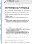 Cover page: The Association Between BMI and QCT‐Derived Proximal Hip Structure and Strength in Older Men: A Cross‐Sectional Study