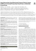 Cover page: Using Prescription Drug Monitoring Program Data to Assess Likelihood of Incident Long-Term Opioid Use: a Statewide Cohort Study.