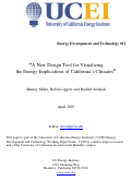 Cover page of A New Design Tool for Visualizing the Energy Implications of California's Climates