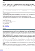 Cover page: Passive Mobile Self-tracking of Mental Health by Veterans With Serious Mental Illness: Protocol for a User-Centered Design and Prospective Cohort Study