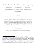 Cover page: Cash for Corollas: When Stimulus Reduces Spending