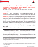 Cover page: Durable Benefits of Cellular Postconditioning: Long‐Term Effects of Allogeneic Cardiosphere‐Derived Cells Infused After Reperfusion in Pigs with Acute Myocardial Infarction