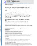 Cover page: Prevalence and Implications of Frailty in Older Adults With Incident Inflammatory Bowel Diseases: A Nationwide Cohort Study.