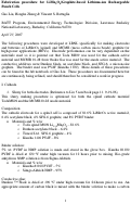 Cover page: Fabrication procedure for LiMn2O4/Graphite-based Lithium-ion Rechargeable Pouch Cells