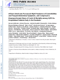 Cover page: African Americans Possessed High Prevalence of Comorbidities and Frequent Abdominal Symptoms, and Comprised A Disproportionate Share of Covid-19 Mortality among 9,873 Us- Hospitalized Patients Early in the Pandemic.