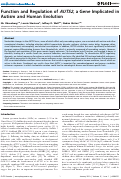 Cover page: Function and Regulation of AUTS2, a Gene Implicated in Autism and Human Evolution