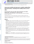 Cover page: Lung cancer mortality and exposure to synthetic metalworking fluid and biocides: controlling for the healthy worker survivor effect.