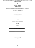 Cover page: Development of and Adherence to Student Education Plans Among Students at a Small Community College