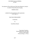 Cover page: Development of Protein Microarray Fabrication Methods for Analysis by Surface Plasmon Resonance Imaging