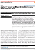 Cover page: Anchovy boom and bust linked to trophic shifts in larval diet.