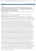 Cover page: 742 Variable Recognition of Sessile Serrated Adenomas Among Colonoscopists and Pathologists - a Compounded Roadblock to Reducing Interval Colon Cancers