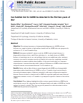 Cover page: Can Familial Risk for ADHD Be Detected in the First Two Years of Life?