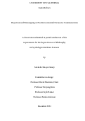 Cover page: Projection and Stereotyping in Pro-Environmental Persuasive Communication