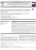 Cover page: Underreporting of maternal and neonatal complications: A comparison of information in maternity registers and client charts at a rural community hospital in Malawi