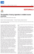 Cover page: The benefits of taxing cigarettes in middle income countries