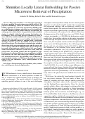 Cover page: Shrunken Locally Linear Embedding for Passive Microwave Retrieval of Precipitation