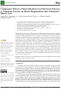 Cover page: Comparative Effects of Basic Fibroblast Growth Factor Delivery or Voluntary Exercise on Muscle Regeneration after Volumetric Muscle Loss