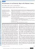 Cover page: Measurement of an Elasticity Map in the Human CorneaMeasurement of Elasticity Map in Human Cornea