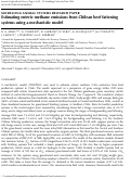 Cover page: Estimating enteric methane emissions from Chilean beef fattening systems using a mechanistic model