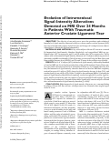 Cover page: Evolution of Intrameniscal Signal-Intensity Alterations Detected on MRI Over 24 Months in Patients With Traumatic Anterior Cruciate Ligament Tear.