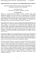 Cover page of Spatial Perspectives on Analysis for Curriculum Enhancement (SPACE)—Proposal to NSF