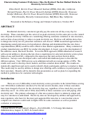 Cover page of Characterizing Customer Preferences:  How the Doritos® Nachos Method Works for Electricity Service Plans