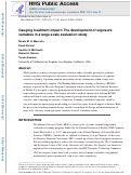 Cover page: Gauging treatment impact: The development of exposure variables in a large-scale evaluation study.