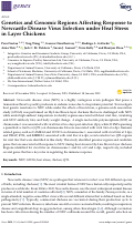 Cover page: Genetics and Genomic Regions Affecting Response to Newcastle Disease Virus Infection under Heat Stress in Layer Chickens