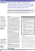 Cover page: Intersectional stigma and the non-communicable disease syndemic in the context of HIV: protocol for a multisite, observational study in the USA