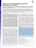 Cover page: Causes of ice age intensification across the Mid-Pleistocene Transition