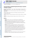 Cover page: Denoising diffusion‐weighted magnitude MR images using rank and edge constraints