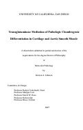 Cover page: Transglutaminase mediation of pathologic chondrogenic differentiation in cartilage and aortic smooth muscle