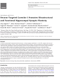 Cover page: Neuron-Targeted Caveolin-1 Promotes Ultrastructural and Functional Hippocampal Synaptic Plasticity