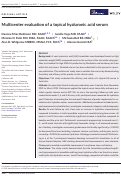 Cover page: Multicenter evaluation of a topical hyaluronic acid serum