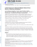 Cover page: In Utero Exposure to Citalopram Mitigates Maternal Stress Effects on Fetal Brain Development.