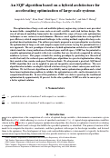 Cover page: An SQP algorithm based on a hybrid architecture for accelerating optimization of large-scale systems