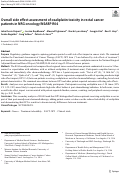 Cover page: Overall side effect assessment of oxaliplatin toxicity in rectal cancer patients in NRG oncology/NSABP R04