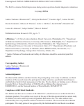 Cover page: The first five minutes: Initial impressions during autism spectrum disorder diagnostic evaluations in young children