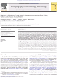 Cover page: Regional calibration of coral-based climate reconstructions from Palau, West Pacific Warm Pool (WPWP)