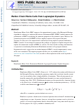 Cover page: Markov Chain Monte Carlo from Lagrangian Dynamics.