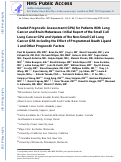 Cover page: Graded Prognostic Assessment (GPA) for Patients With Lung Cancer and Brain Metastases: Initial Report of the Small Cell Lung Cancer GPA and Update of the Non-Small Cell Lung Cancer GPA Including the Effect of Programmed Death Ligand 1 and Other Prognostic Factors.