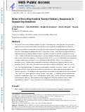 Cover page: Order of encoding predicts young children’s responses to sequencing questions