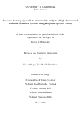 Cover page: Machine learning approach to observability analysis of high-dimensional nonlinear dynamical systems using Koopman operator theory